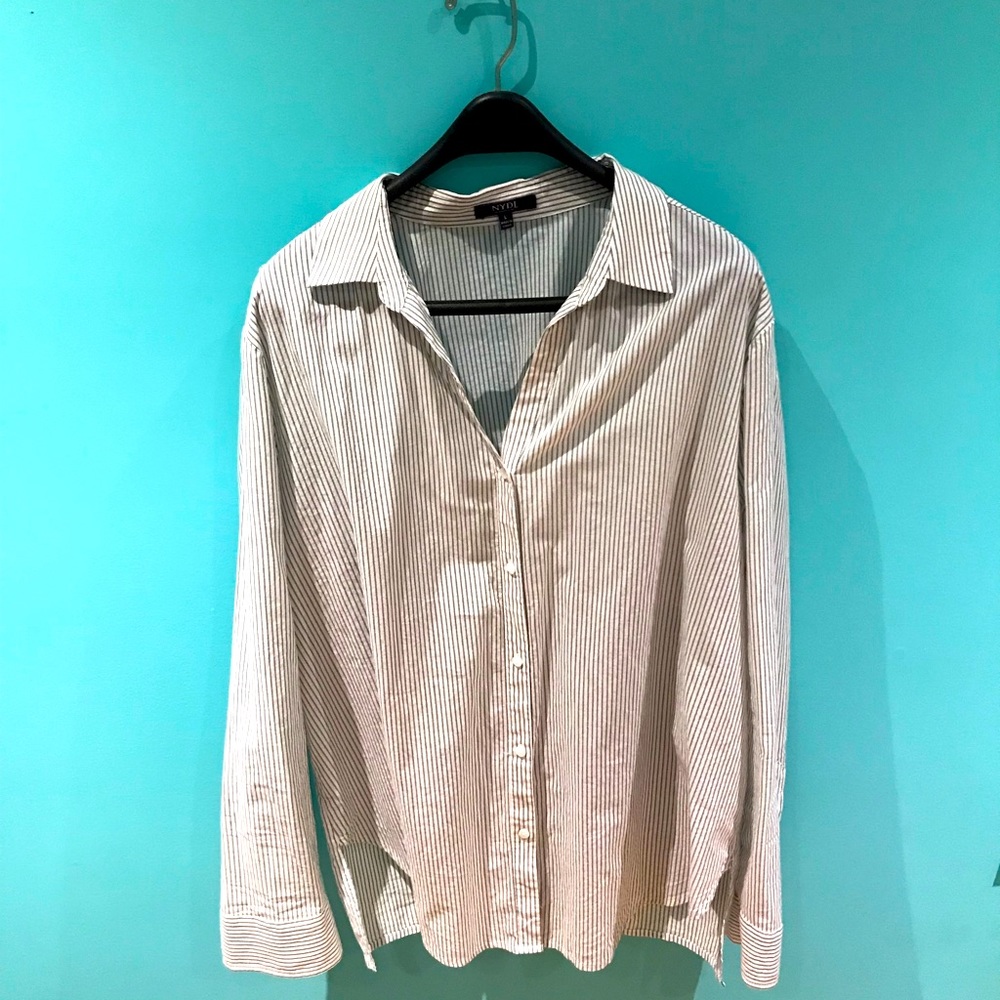 Striped button down shirt